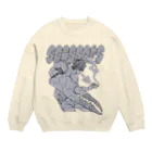 ねこぜもんのScissors (前面)  Crew Neck Sweatshirt