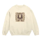 ニャン丸の女神の睡眠 Crew Neck Sweatshirt