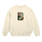 がーるずしょっぷのVintage American City Crew Neck Sweatshirt