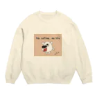 iroha_studioのくまのポポ（No coffee, no life） Crew Neck Sweatshirt