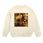 ふくしまけんたのおさけが好きなひと Crew Neck Sweatshirt