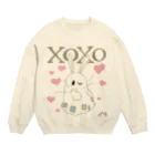 新米プロダクションの冥土の兎 XOXO編 Crew Neck Sweatshirt