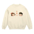 mokugyobuchoの昭和レトロ　ニホンノコドモ Crew Neck Sweatshirt