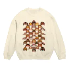 みのじの正面亀 Crew Neck Sweatshirt