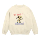 せつらデザイングッズの熱唱ロボ Crew Neck Sweatshirt
