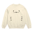 GOODNIGHT ROCKSTARのにっこりエイ【淡色用】 Crew Neck Sweatshirt