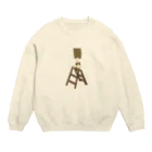 MNMNMの脚立がーる Crew Neck Sweatshirt