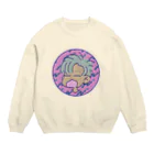 tmak ﾉ shopのおしゃれなにゃむにゃむくん Crew Neck Sweatshirt