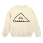 サブカルアイドルパーティーの三角定規 オフホワイト Crew Neck Sweatshirt