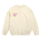 ノアシモフジ@パパの娘(仮)のサクラとすずらんのカプセル💊 Crew Neck Sweatshirt