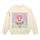 かどべや。のはーとのおひめさま Crew Neck Sweatshirt