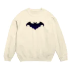 ツバメ堂のコウモリ Crew Neck Sweatshirt