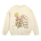 ひよこめいぷるのパステルタッチなCCチュウ Crew Neck Sweatshirt