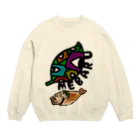 ハサムの眼張 Crew Neck Sweatshirt