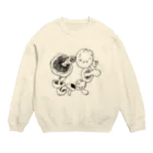 オガサワラミチのシイタケサークル Crew Neck Sweatshirt