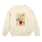 木登り堂の羊とイブニングスター Crew Neck Sweatshirt