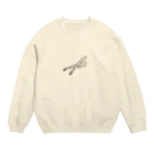 ゆるいこけしちゃんショップのうますぎる朝採れアスパラ Crew Neck Sweatshirt