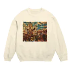 Hakamadaのめ〜り〜ご〜らんど〜 Crew Neck Sweatshirt