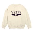 NIKORASU GOのユーモアラブラドールデザイン「カミナリきらい」（Tシャツ・パーカー・グッズ・ETC） Crew Neck Sweatshirt