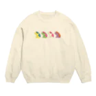 さくら もたけのジト目bulldog_allstars Crew Neck Sweatshirt