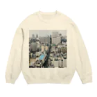 nemu no shopのプールが見える Crew Neck Sweatshirt