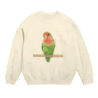 TeaDrop.Cのコザクラインコ Crew Neck Sweatshirt