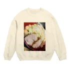 みのくっくsuzuri店のラーメン(爆) Crew Neck Sweatshirt