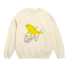 KOKaKの手のりキジインコちゃん Crew Neck Sweatshirt