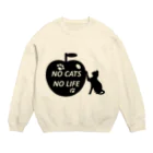 Nobuoの猫好きの猫好きによる猫好きのためのアイテム Crew Neck Sweatshirt