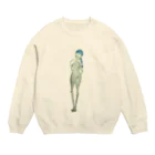 lucieyのskeleton girl Crew Neck Sweatshirt