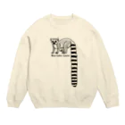 すとろべりーガムFactoryのワオキツネザル Crew Neck Sweatshirt