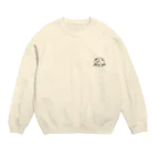 fighting_poseの眠い顔のにゃーちゃん Crew Neck Sweatshirt