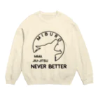 No.326のnever better ブラック Crew Neck Sweatshirt