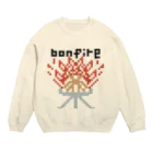 ドットトドットットのドット絵ぼんファイヤー Crew Neck Sweatshirt