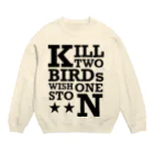 M38 shopの一石二鳥 Crew Neck Sweatshirt