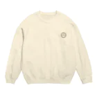 「ポニたん。」のお店のちゃんピヨんロゴ(ブラック) Crew Neck Sweatshirt