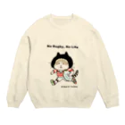 ほっかむねこ屋（アトリエほっかむ）のラグビーねこ　#ラグビー #猫 Crew Neck Sweatshirt