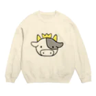 アリエスのイラストグッズやさんのうしさん Crew Neck Sweatshirt