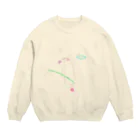 hisanoの冬の釣り堀 Crew Neck Sweatshirt