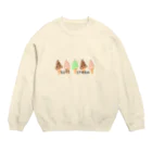 blueHawaiiのsoftcream カラフル Crew Neck Sweatshirt