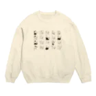 sakimuramotoのネズミの一服　いっぱいバーション Crew Neck Sweatshirt