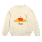 ぱっち☺︎のくまさんの大好物 Crew Neck Sweatshirt