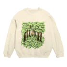 コヒツジズのネットショップのマー君と森 Crew Neck Sweatshirt