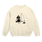 nuppuのtsubomi 今日のお魚釣り Crew Neck Sweatshirt