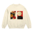 猫飯店の月見で一杯 Crew Neck Sweatshirt