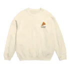 FuckingnicecreamのDAMN PIZZA （淡色用） Crew Neck Sweatshirt