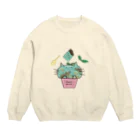 ZERO＊のチョコミントにゃんこSP Crew Neck Sweatshirt