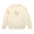 うさまるよいちょのオンとオフ Crew Neck Sweatshirt