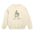 ZAZY official shopのドリルヘッド Crew Neck Sweatshirt