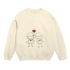 Loose and cuteのオリキャラワンポイントカラー Crew Neck Sweatshirt